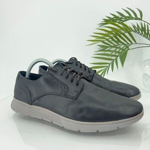 Timberland Mens Franklin Park Ox Lace Up Sneakers Size 9.5 Black Leather Shoes
